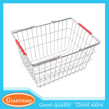 shopping iron folding collapsible metal wire basket